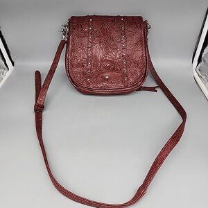 Gun Tote’n Mamas Concealed Carry Shoulder Crossbody Bag Purse Brown Floral